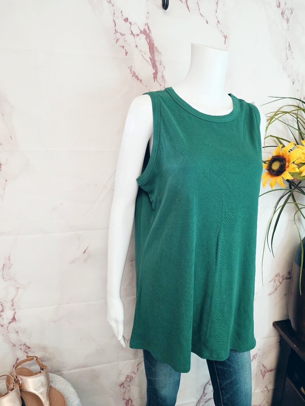 Lane Bryant & EVRI Plus Size 22 24 2X Tank Tee Bundle Bird Print Set - Picture 7 of 12